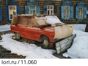 Запорожец ЗАЗ 968 во дворе после зимовки. Редакционное фото, фотограф Gaft Eugen / Фотобанк Лори