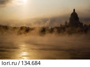 Санкт-Петербург. Нева. Исаакиевский собор. Зимнее утро (2006 год). Стоковое фото, фотограф Александр Алексеев / Фотобанк Лори