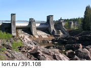 Гидроэлектростанция в Финляндии, Иматра. Стоковое фото, фотограф Максим Соколов / Фотобанк Лори