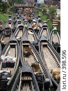 Лодки в канале (2008 год). Стоковое фото, фотограф Валерий Шанин / Фотобанк Лори
