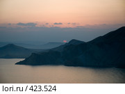Закат в голубом. Стоковое фото, фотограф Дмитрий Рогов / Фотобанк Лори
