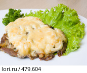 Мясо с грибами и сыром. Стоковое фото, фотограф паша семенов / Фотобанк Лори