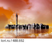 Подводный город. Стоковая иллюстрация, иллюстратор ElenArt / Фотобанк Лори