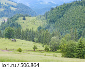 Летний горный пейзаж. Стоковое фото, фотограф Юрий Брыкайло / Фотобанк Лори