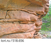Каркаралинские слоистые скалы (2007 год). Стоковое фото, фотограф Алина Анохина / Фотобанк Лори