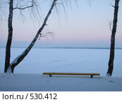 Скамейка около озера Синара, Челябинская область (2007 год). Стоковое фото, фотограф Yevgeniy Zateychuk / Фотобанк Лори