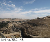 Вид из крепости Карак, Иордания (2008 год). Стоковое фото, фотограф Кирилл Трифонов / Фотобанк Лори