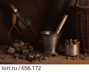 Натюрморт с орехами. Стоковое фото, фотограф Марина Володько / Фотобанк Лори