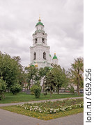 Астрахань. Надвратная колокольня Собора Успения Пресвятой Богородицы (2008 год). Стоковое фото, фотограф Румянцева Наталия / Фотобанк Лори