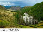 Река Чуя. Горный Алтай. Стоковое фото, фотограф Селигеев Андрей Иванович / Фотобанк Лори