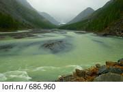 Река Мажой. Горный Алтай. Стоковое фото, фотограф Селигеев Андрей Иванович / Фотобанк Лори