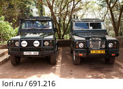 ЛэндРовер Дефендер (LandRover Defender) - хозяин африканских дорог. Танзания (2009 год). Редакционное фото, фотограф Алексей Зарубин / Фотобанк Лори