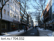 Германия. Бохум. Улица в центре города (2009 год). Редакционное фото, фотограф Наталья Белотелова / Фотобанк Лори