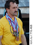 Сергей Леонов, девятикратный чемпион мира по гиревому спорту (2007 год). Редакционное фото, фотограф Александр Подшивалов / Фотобанк Лори