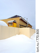 Коттедж зимой (2009 год). Стоковое фото, фотограф Александр Тараканов / Фотобанк Лори