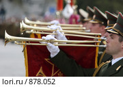Парад 9 мая. Фанфары (2009 год). Редакционное фото, фотограф Виктор Филиппович Погонцев / Фотобанк Лори