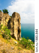 Крым. Берег моря (2007 год). Стоковое фото, фотограф Михаил Лукьянов / Фотобанк Лори