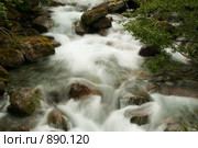 Горный ручей (2008 год). Стоковое фото, фотограф Роман Мухин / Фотобанк Лори