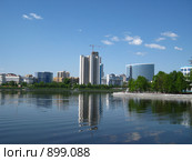 Город Екатеринбург, набережная (2009 год). Стоковое фото, фотограф Александр Евдокимов / Фотобанк Лори