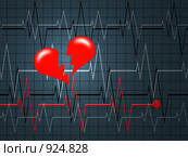 Инфаркт. Остановка сердца. Стоковая иллюстрация, иллюстратор Карелин Д.А. / Фотобанк Лори