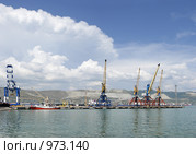 Панорама набережной в Новороссийске (2009 год). Стоковое фото, фотограф Игорь Долгов / Фотобанк Лори