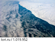Облака, океан и побережье Гренландии (2009 год). Стоковое фото, фотограф Сергей Орлов / Фотобанк Лори