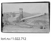 Драга на Ленских приисках. Фото выполнено 29 мая 1929 года. Стоковое фото, фотограф Валерий Лаврушин / Фотобанк Лори