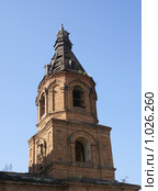 Колокольня храма Свято-Покровского в хуторе Нижне-Журавском (2008 год). Стоковое фото, фотограф Александр Тихонов / Фотобанк Лори