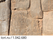 Фрагмент стены руин Саксауаман ( Sacsayhuaman ) (2009 год). Стоковое фото, фотограф Кирилл Трифонов / Фотобанк Лори