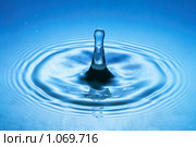Падение капли воды. Стоковое фото, фотограф Константин Тавров / Фотобанк Лори