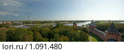 Вид на Ярославово дворище с башни Кокуй. Великий Новгород (2009 год). Стоковое фото, фотограф Самохвалов Артем / Фотобанк Лори