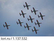 Выступление итальянской пилотажной группы Frecce Tricolori на авиасалоне МАКС-2009. Редакционное фото, фотограф Алёшина Оксана / Фотобанк Лори