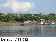 Бельское речное пароходство. Пристань на реке Белой. Бирск, Башкирия. (2008 год). Стоковое фото, фотограф Анна Магид / Фотобанк Лори