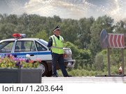 Инспектор ГИБДД (2009 год). Редакционное фото, фотограф Соловьев Владимир Александрович / Фотобанк Лори