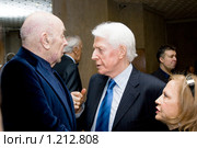 Леонид Броневой, Олег Стриженов, Лионелла  Пырьева (2009 год). Редакционное фото, фотограф Danilov  Aleksandr / Фотобанк Лори