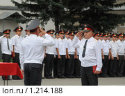 Торжественное построение в милиции (2009 год). Редакционное фото, фотограф Free Wind / Фотобанк Лори