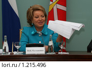 Губернатор Санкт-Петербурга Валентина Ивановна Матвиенко (2009 год). Редакционное фото, фотограф Александр Тарасенков / Фотобанк Лори