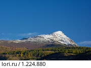 Снежный пик. Стоковое фото, фотограф Николай Михальченко / Фотобанк Лори