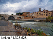 Мост в Риме (Ponte Cestio). Италия (2008 год). Стоковое фото, фотограф Андрей Емельяненко / Фотобанк Лори
