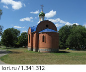 Церковь (часовня) строительство. Город Семикаракорск. Ростовская область (2009 год). Стоковое фото, фотограф Архипов Сергей Александрович / Фотобанк Лори
