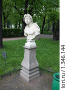 Бюст молодого человека в летнем саду (2009 год). Редакционное фото, фотограф Владислав Иванцов / Фотобанк Лори