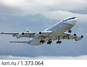 Ил-86 авиакомпании "Атлан-Союз" на взлете (2009 год). Редакционное фото, фотограф Екатерина Тарасенкова / Фотобанк Лори