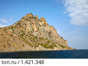 Карадаг, вид с моря (2009 год). Стоковое фото, фотограф Олег Титов / Фотобанк Лори