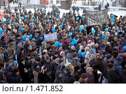 Городской митинг в г. Иркутске в морозный день 13 февраля 2010 г против возобновления работы Байкальского БЦБК. Редакционное фото, фотограф Игнатьев Михаил / Фотобанк Лори