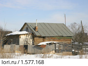 Деревенский дом зимой (2010 год). Стоковое фото, фотограф Наталия Шевченко / Фотобанк Лори