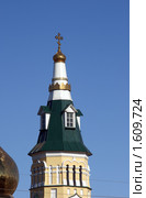 Забайкалье, п. Агинское. Купол Свято-Никольского храма. (2010 год). Стоковое фото, фотограф Валерий Лаврушин / Фотобанк Лори