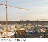 Строительство офисного центра Александр Великий в Химках (2010 год). Редакционное фото, фотограф Владимир Чинин / Фотобанк Лори