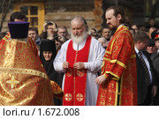 Патриаршее богослужение в Бутове, 1 мая 2010г. Редакционное фото, фотограф Дмитрий Неумоин / Фотобанк Лори