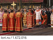 Патриаршее богослужение в Бутове, 1 мая 2010г. Редакционное фото, фотограф Дмитрий Неумоин / Фотобанк Лори