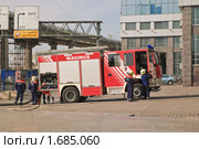Пожарная часть в  "Северной башне" делового центра "Москва-сити" (2010 год). Редакционное фото, фотограф Алёшина Оксана / Фотобанк Лори